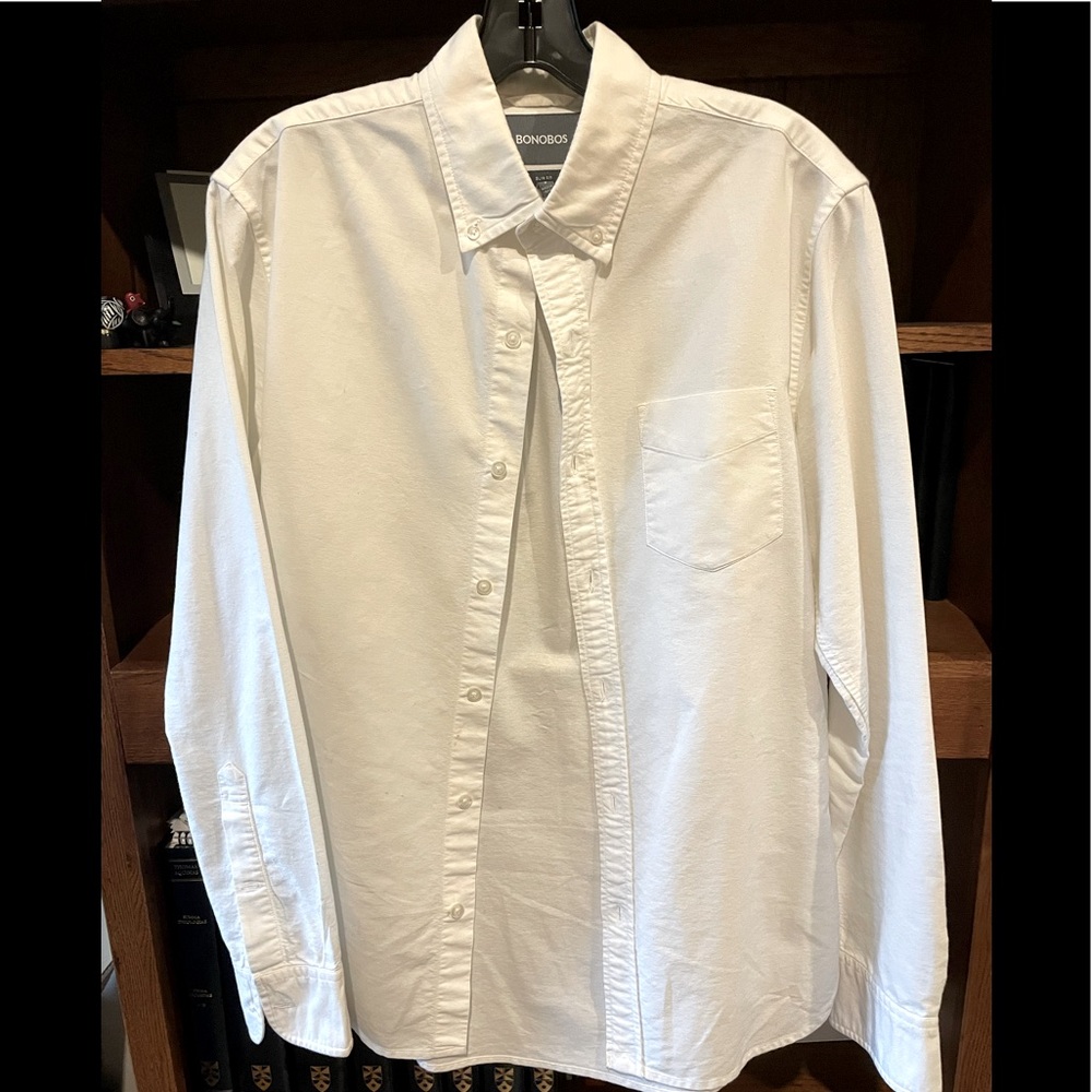 Bonobos slim white OCBD